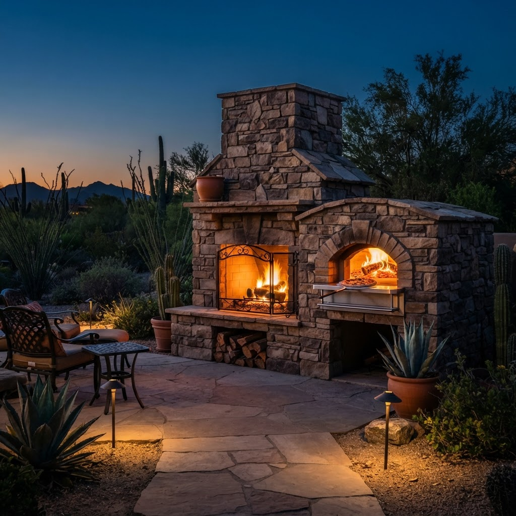 Masonry Fireplace & Oven in Mesa, Arizona